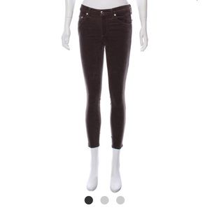 Rag & Bone velvet Ankle jeans